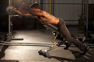 Straight Raises on Incline Bench