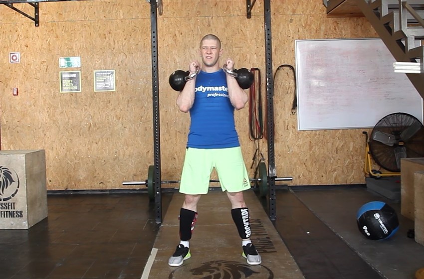 Exercise Kettlebell Seesaw Press