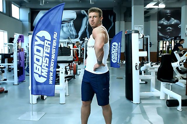 Photo of Middle Back Stretch exercise