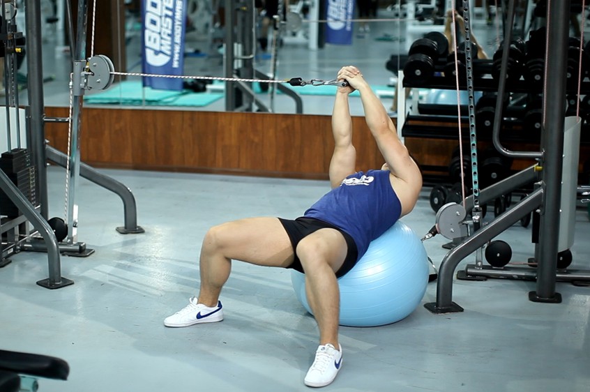 Exercise Cable Russian Twists