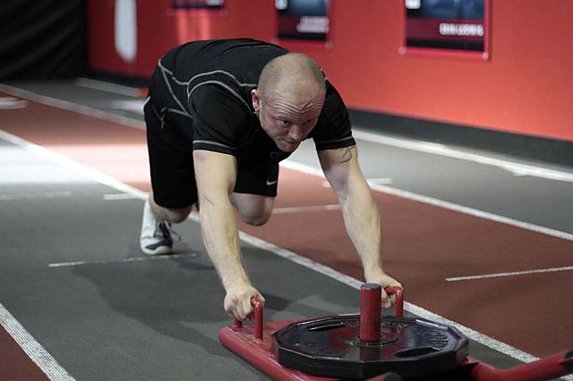 Photo of Sled Push exercise