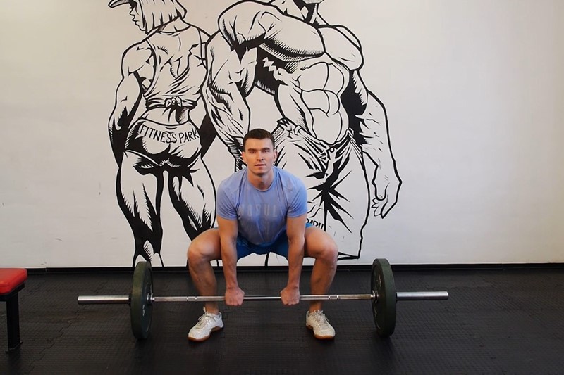 Exercise Wide Stance Stiff Legs