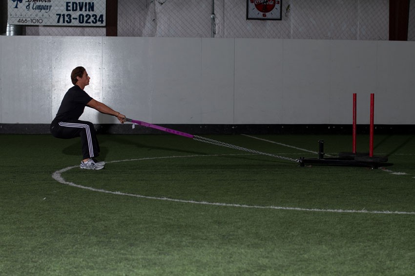 Exercise Sled Row