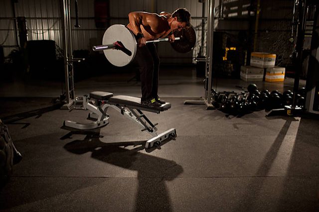 Photo of Straight Bar Bench Mid Rows exercise