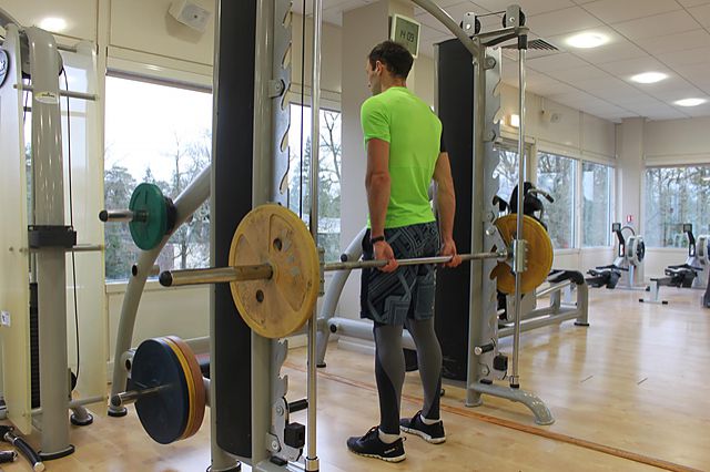 Photo of Smith Machine Behind the Back Shrug exercise