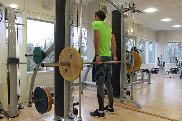 Photo of Smith Machine Behind the Back Shrug exercise