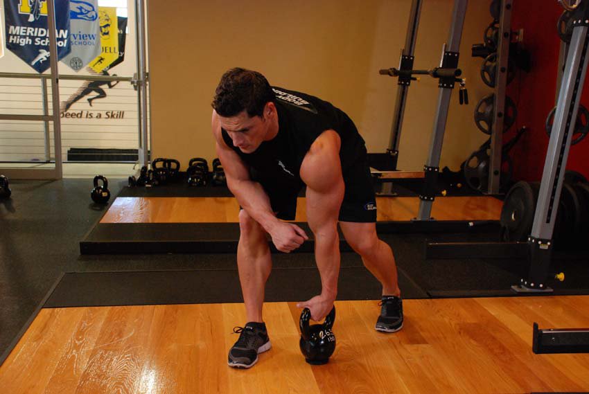 Exercise One-Arm Kettlebell Row