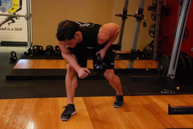 Photo of  One-Arm Kettlebell Row  exercise