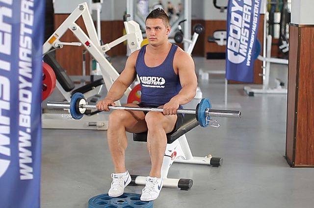 Photo of Barbell Seated Calf Raise exercise