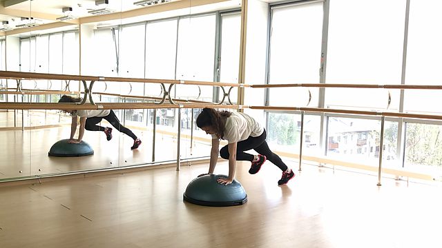 Photo of Rock Climber on BOSU exercise