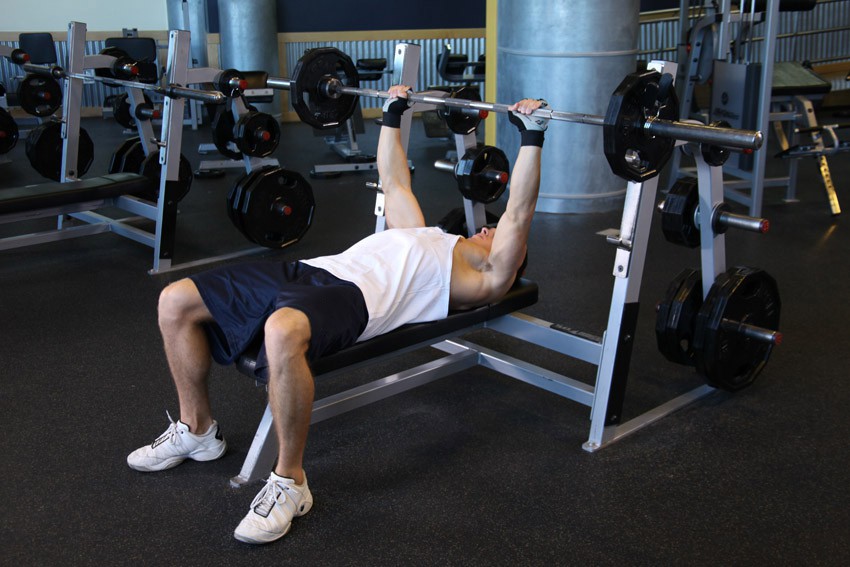 Exercise Barbell Guillotine Bench Press