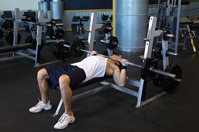 Photo of Barbell Guillotine Bench Press exercise