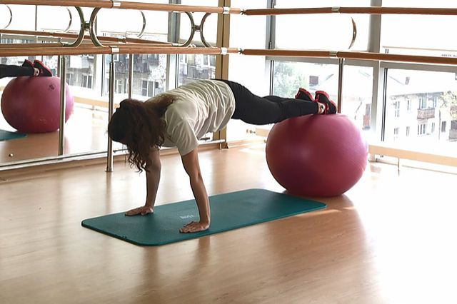 Photo of Exercise Ball Pull-In  exercise