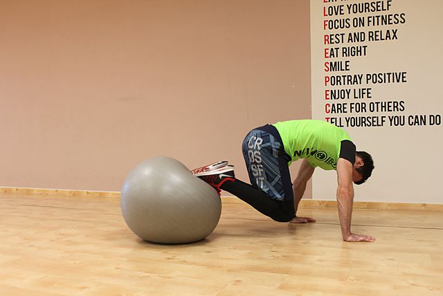 Photo of Exercise Ball Pull-In  exercise