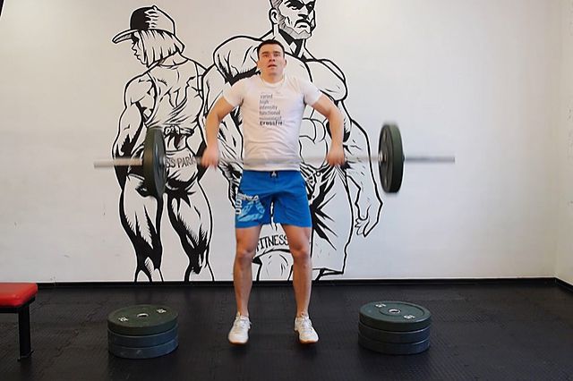 Photo of Power Clean from Blocks exercise
