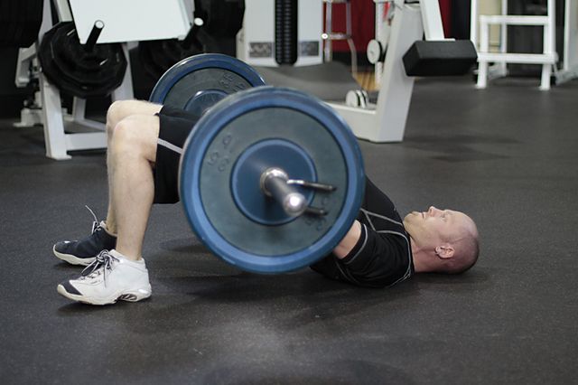 Photo of Barbell Glute Bridge exercise