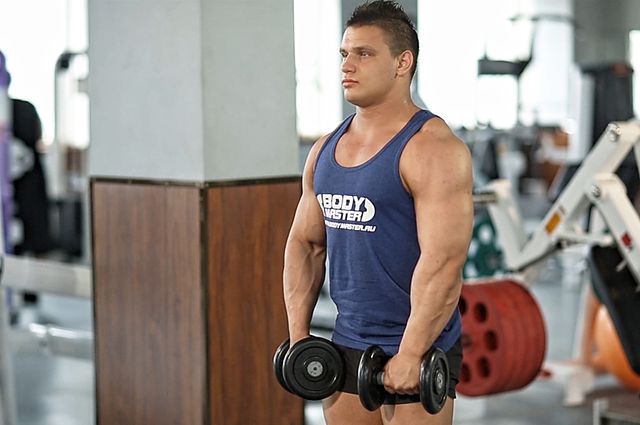 Photo of Front Two-Dumbbell Raise exercise