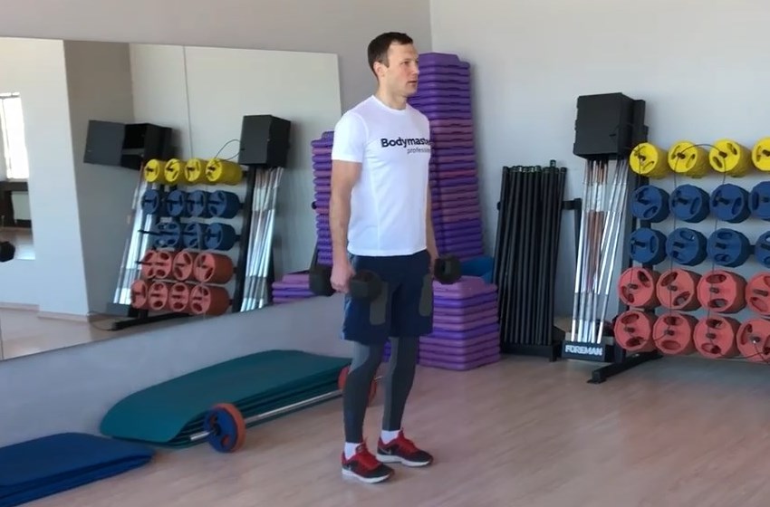 Exercise Dumbbell Rear Lunge