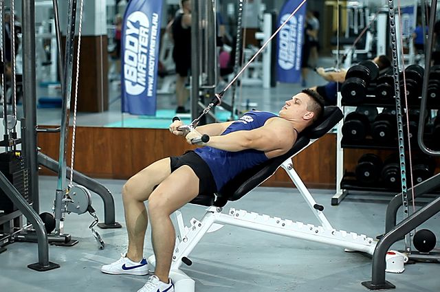 Photo of Cable Incline Pushdown exercise