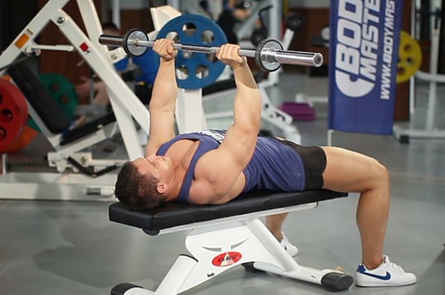 Photo of Bent-Arm Barbell Pullover exercise