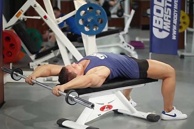 Photo of Bent-Arm Barbell Pullover exercise