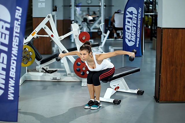 Photo of Seated Bent-Over Rear Delt Raise exercise