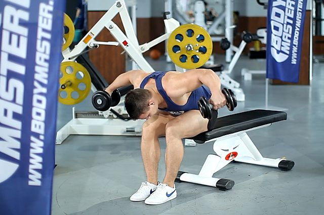 Photo of Seated Bent-Over Rear Delt Raise exercise