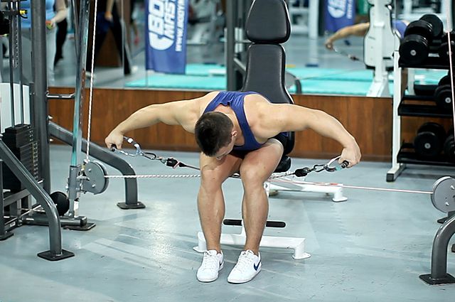 Photo of Cable Seated Lateral Raise exercise