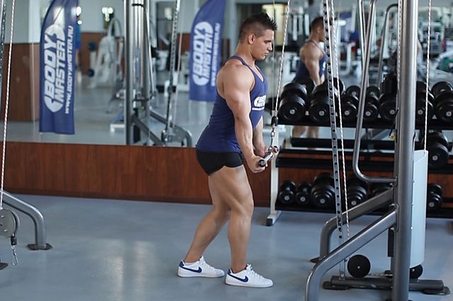 Photo of Reverse Grip Triceps Pushdown  exercise