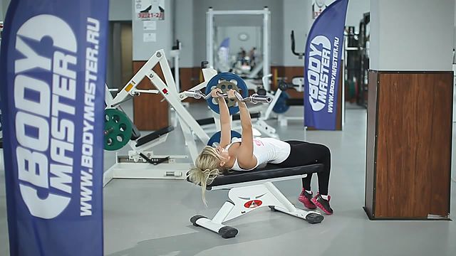 Photo of Lying Close-Grip Barbell Triceps Extension Behind The Head  exercise