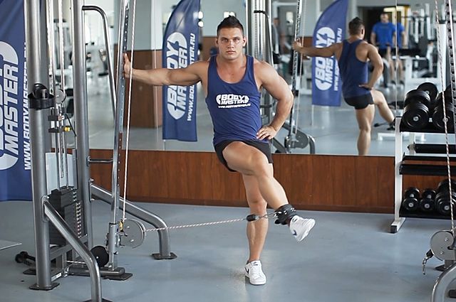 Photo of Cable Hip Adduction  exercise