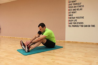 Seated Calf Stretch 