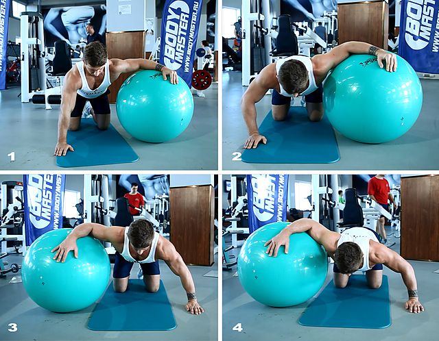 Photo of Chest Stretch on Stability Ball  exercise