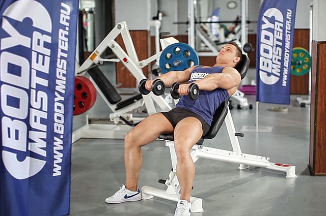 Photo of Front Incline Dumbbell Raise exercise