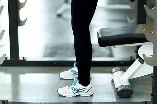 Photo of Front Barbell Squat To A Bench exercise