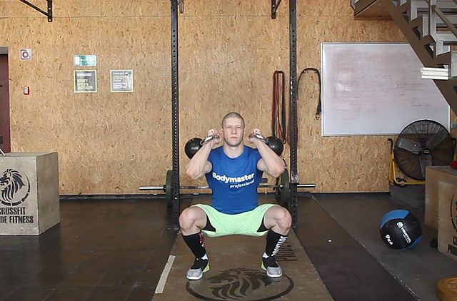 Photo of Front Squats With Two Kettlebells exercise