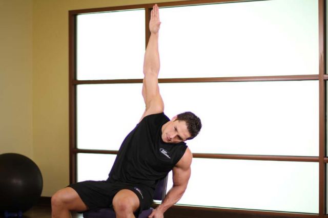 Photo of Chair Lower Back Stretch exercise