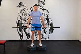 Romanian Deadlift from Deficit 