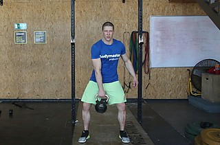 One-Arm Kettlebell Clean and Jerk