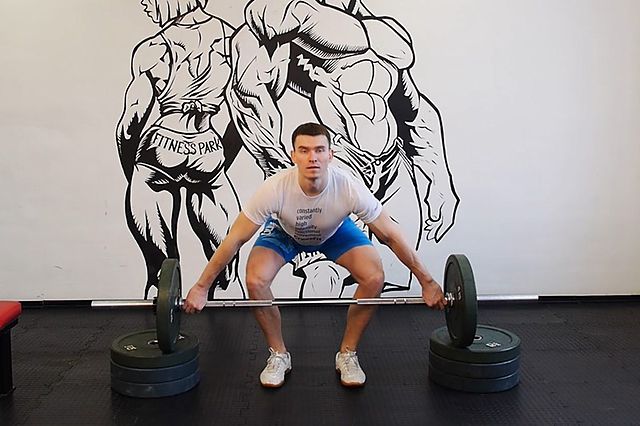 Photo of Snatch from Blocks exercise