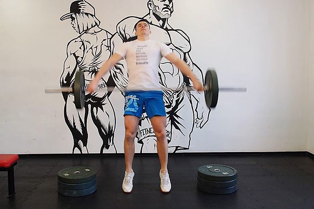 Photo of Snatch from Blocks exercise