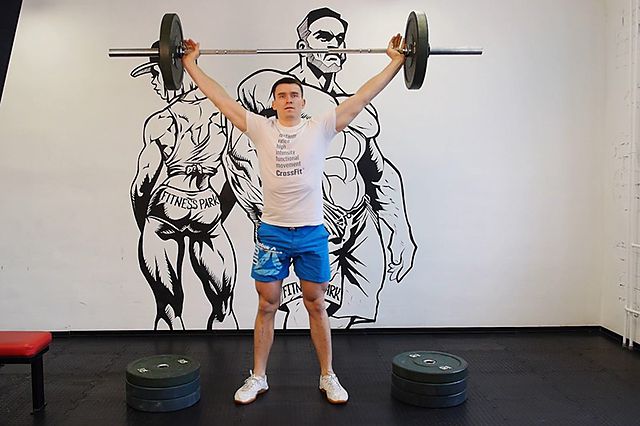 Photo of Snatch from Blocks exercise