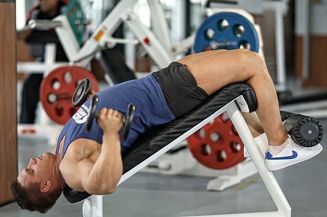 Photo of Decline Dumbbell Flyes  exercise