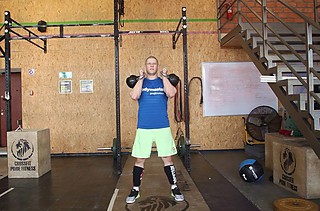 Double Kettlebell Push Press