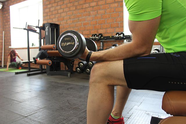 Photo of Seated One-Arm Dumbbell Palms-Up Wrist Curl  exercise