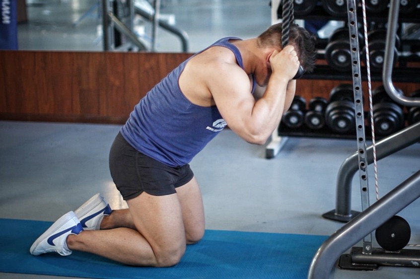 Exercise Cable Crunch