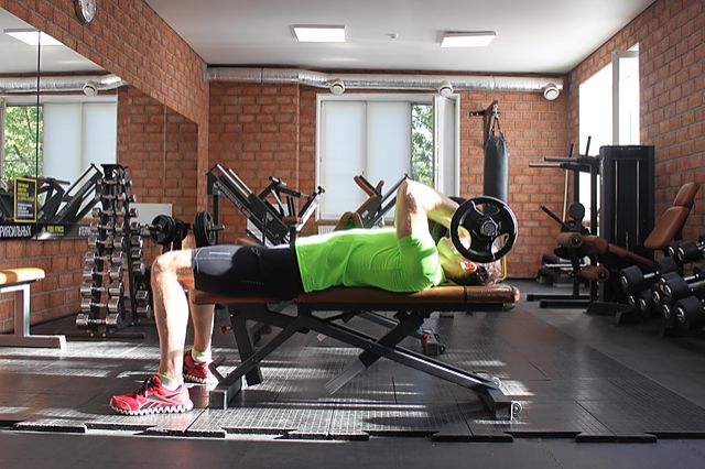 Photo of Lying Close-Grip Barbell Triceps Extension Behind The Head exercise