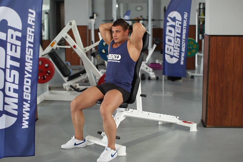 Exercise Seated Triceps Press