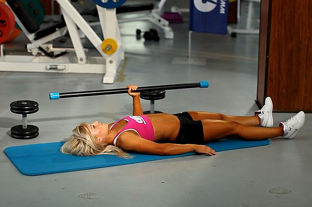 Photo of One Arm Floor Press  exercise