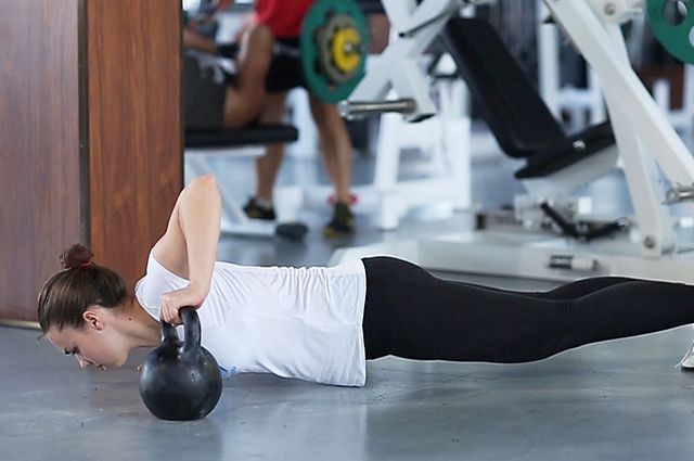 Photo of Plyo Kettlebell Pushups  exercise